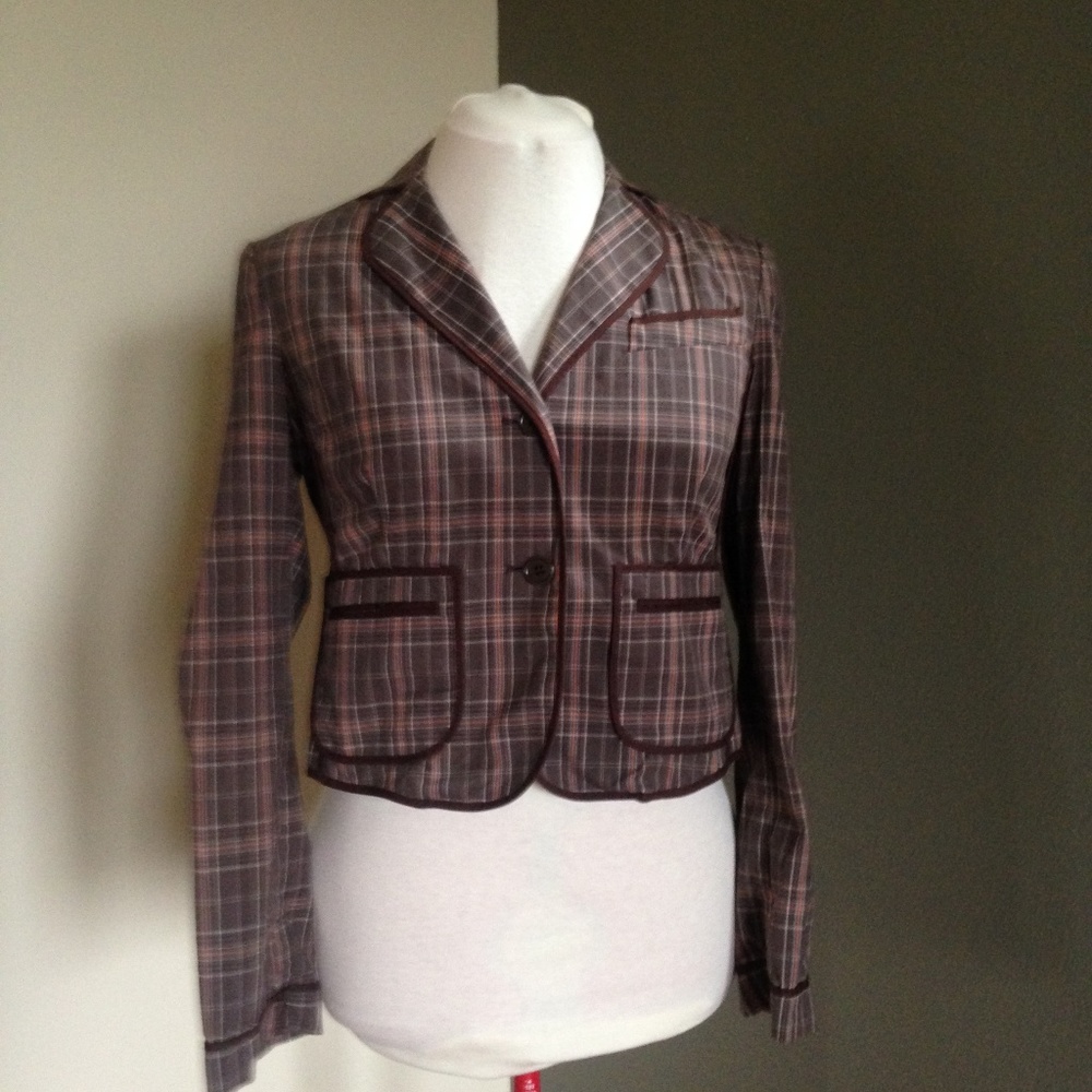 BCBG Plaid Jacket